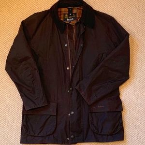 Barbour Bristol Wax Jacket, Men's L, Dark Brown